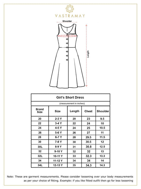 Girl's' Cream Holi Special Dress